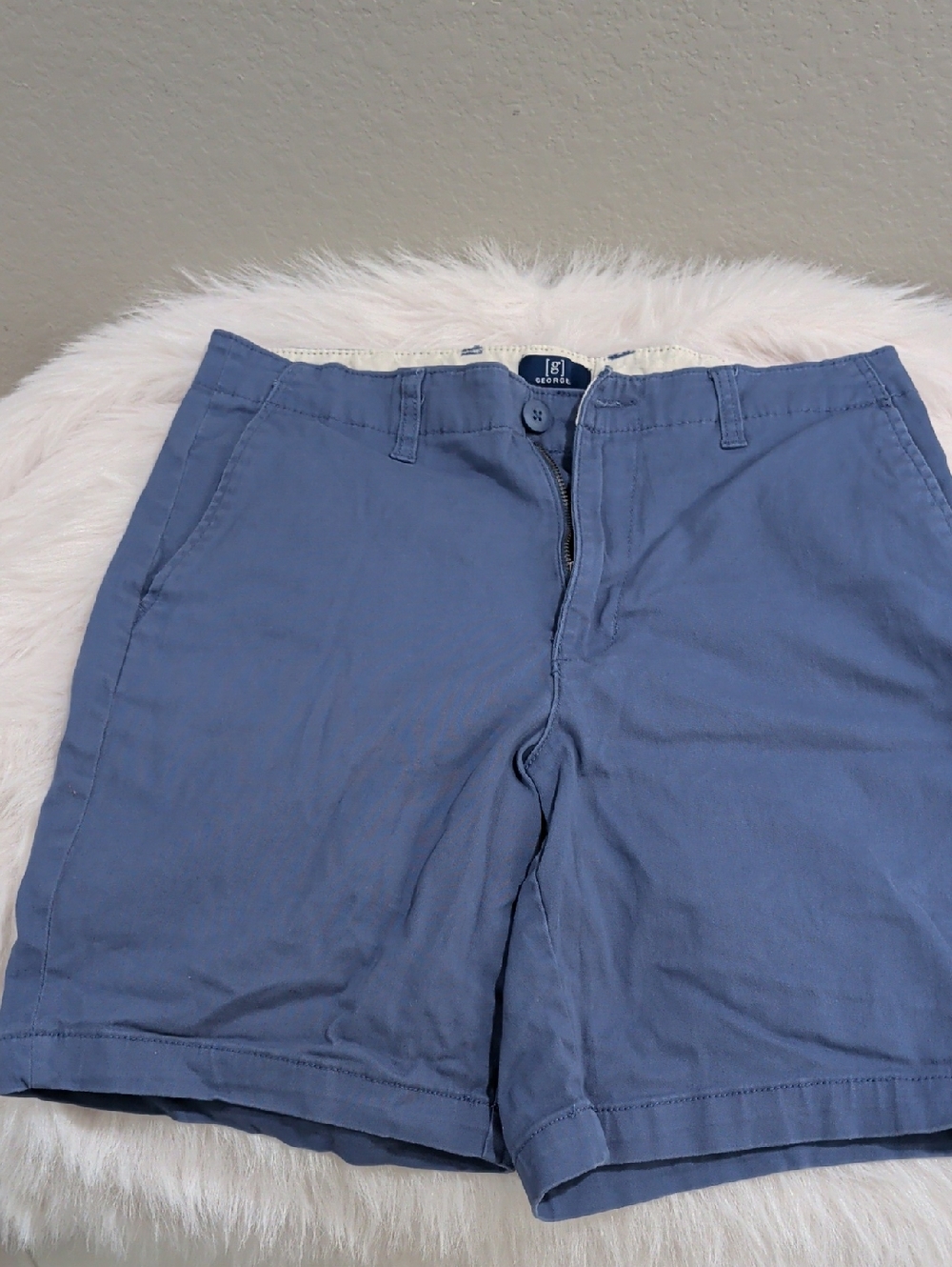George Blue‎ Flat Front Men's Shorts